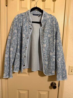 FLORAL CHAMBRAY SHACKET
